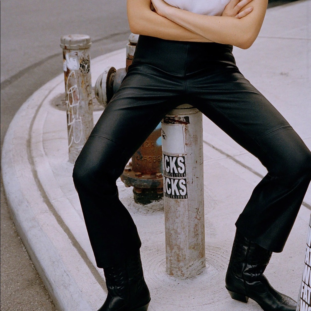 UO Faux Leather Kick Pant